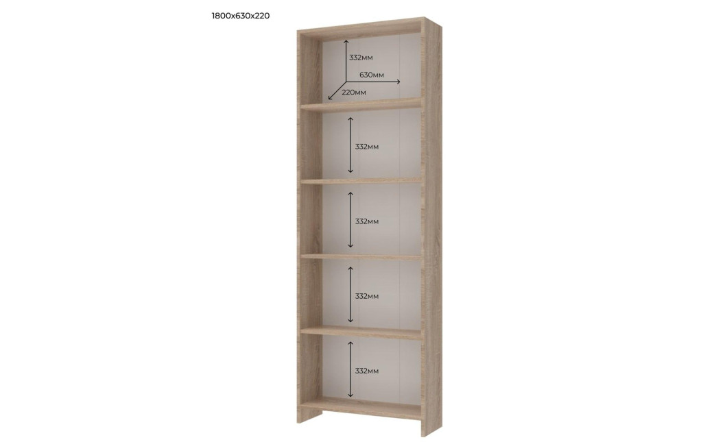 Regal Doros Groß Sonoma Eiche 61x22x180 (40515972)