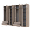 Kleiderschrank Doros Lukas Sonoma Eiche 4+4 Türen 320x50x240 (42005127)