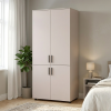 Kleiderschrank Doros Thorn Kaschmir 2 Türen Kleiderstange 90x51,6x200 (44900447)