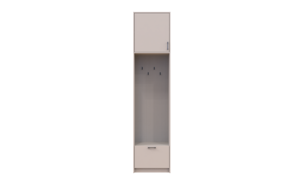 Offenes Regal Doros Rondi mit hohem Aufsatz Kaschmir 60x52x260 (42005390)