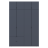 Kleiderschrank Doros Lukas mit Drehtüren Graphitgrau 160x50x240 (80736287)