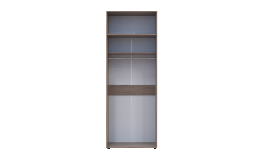 Kleiderschrank mit Aufsatz Doros Kasper Cremona Cannolo 2 Türen 90x50x245 (42005519)