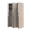 Kleiderschrank Doros Kasper Kaschmir 3 Türen 135x50x204 (44900549)