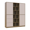Kleiderschrank Doros Morgan Artisan Eiche/Kaschmir /Schubladen 180x40x210 (44900409)
