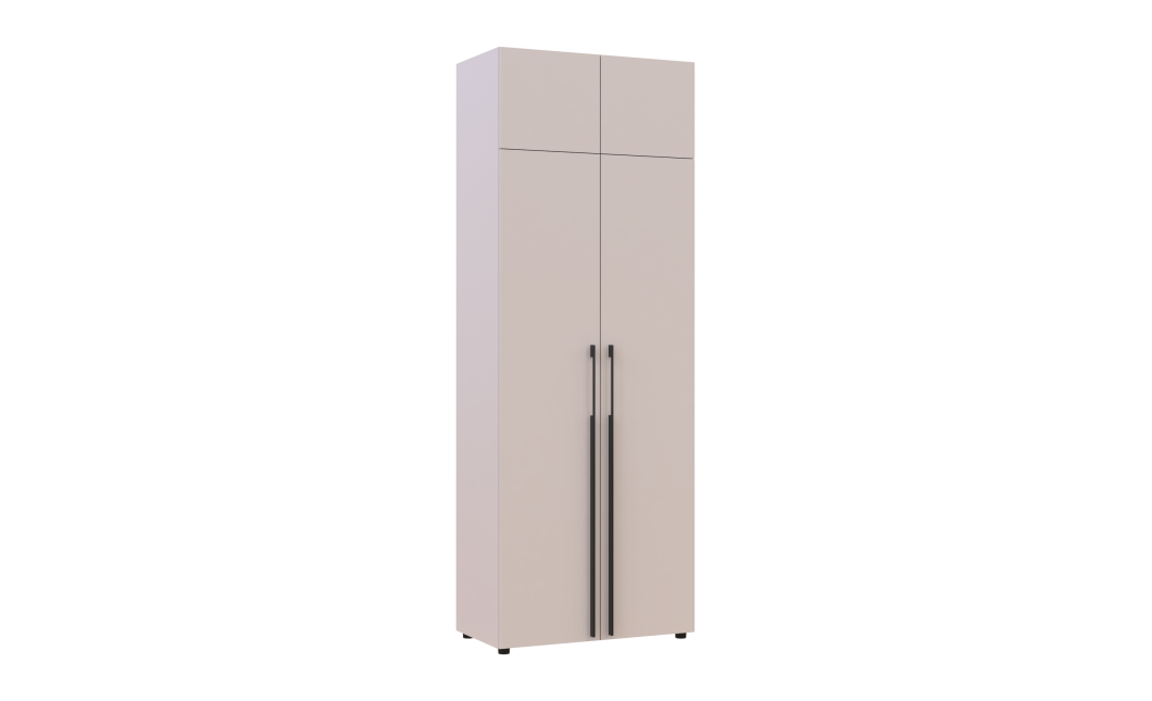 Kleiderschrank mit Aufsatz Doros Kasper Kaschmir 2 Türen 90x50x245 (42005518)