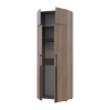 Kleiderschrank mit Aufsatz Doros Kasper Cremona Cannolo 2 Türen 90x50x245 (42005519)