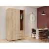 Kleiderschrank Doros Gelar mit Drehtüren Sonoma Eiche 3 Türen 116,2x49,5x203,4 (80397559)