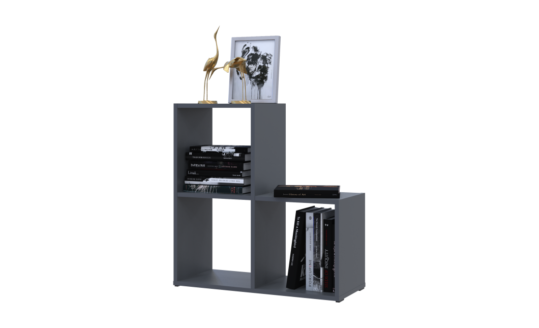 Regalsystem Doros Step 2x2 Graphitgrau offen 69x28,8x71,4 (41516157)