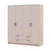Kleiderschrank Doros Rondi mit Drehtüren Kaschmir 4 Türen 160x52x195 (80738477)
