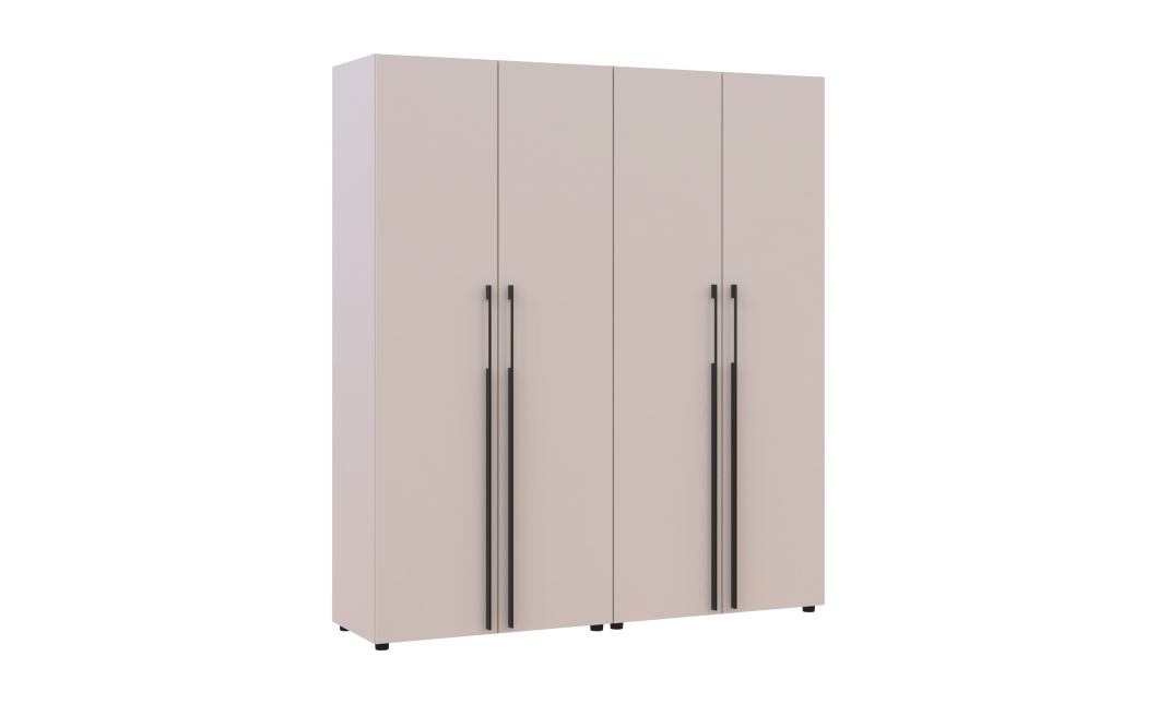 Kleiderschrank Doros Kasper Kaschmir 2+2 Türen 180x50x204 (42005512)