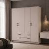 Kleiderschrank Doros Rondi mit Drehtüren Kaschmir 4 Türen 160x52x195 (80738477)