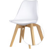 Stuhl Doros Bin Weiß 49x43x84 (84110001)