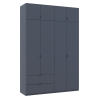 Kleiderschrank Doros Lukas mit Drehtüren Graphitgrau 160x50x240 (80736287)