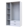 Kleiderschrank Doros Ektor Weiß 3 Türen 116x49,5x180 (80737076)