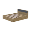 Bett Doros Rondi Doppelbett Eiche Artisan/Anthrazit 160x200 (44900532)