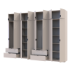Kleiderschrank-Set Doros Lukas Kaschmir 4+4 Türen 320x50x240 (42005128)