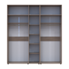 Kleiderschrank mit Aufsatz Doros Kasper Cremona Cannolo 2+3 Türen 225x50x245 (42005525)