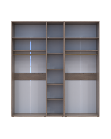 Kleiderschrank mit Aufsatz Doros Kasper Cremona Cannolo 2+3 Türen 225x50x245 (42005525)