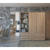 Kleiderschrank Doros Gelar Sonoma Eiche 3+3 Türen Säulenschrank 292,4x49,5x203,4 (42005184)