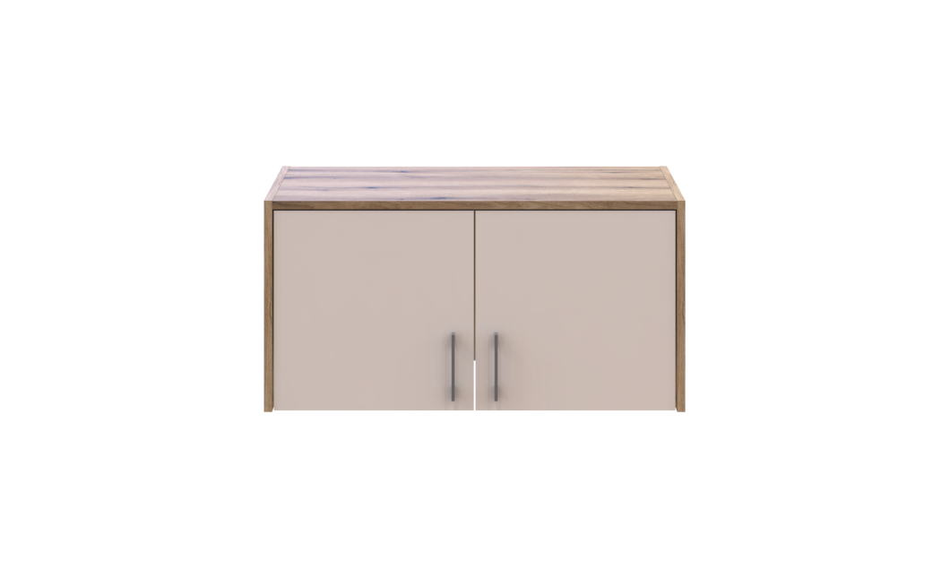Oberschrank Doros Rondi Artisan Eiche / Kaschmir 2 Türen 82x52x41 (80737813)
