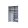 Kleiderschrank Doros G-Caiser Schiebetüren Weiß 2 Türen 160x60x240 (42002104)