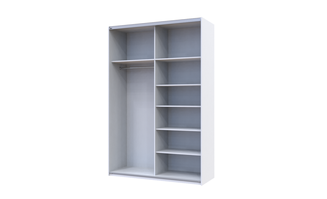 Kleiderschrank Doros G-Caiser Schiebetüren Weiß 2 Türen 160x60x240 (42002104)
