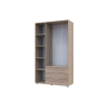 Kleiderschrank Doros Gelar mit Drehtüren Sonoma Eiche 3 Türen 116,2x49,5x203,4 (80397559)