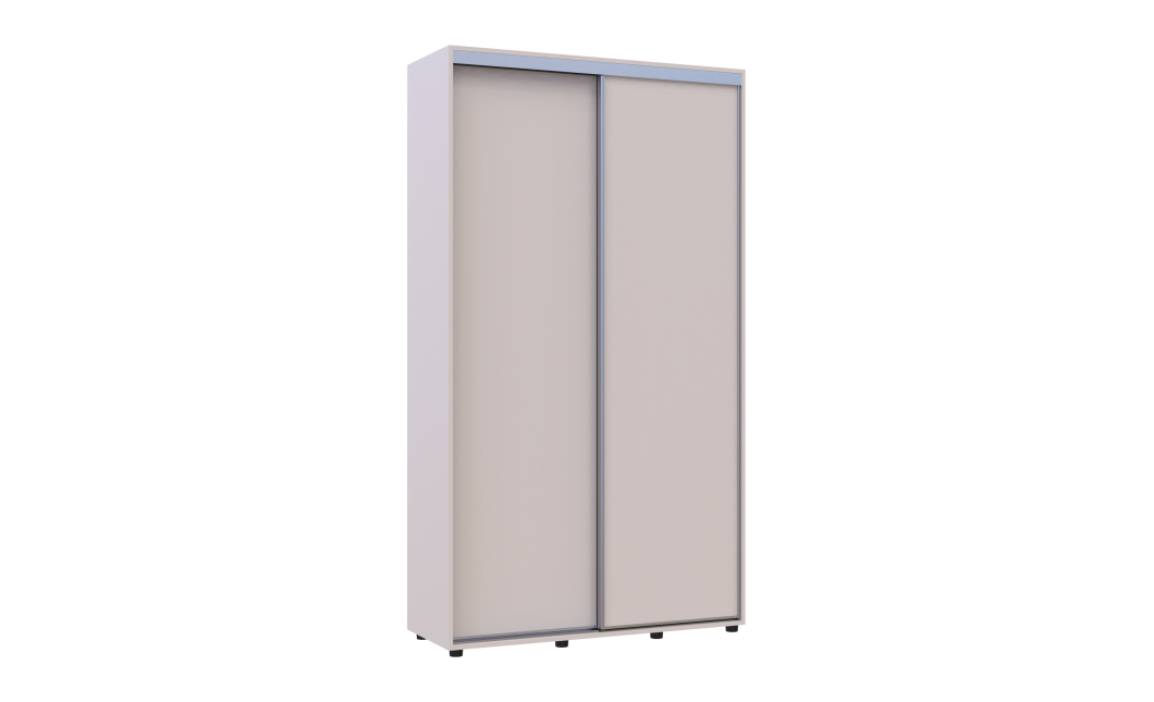 Kleiderschrank Doros Sigma Slim Schiebetüren Kaschmir 2 Türen 120x45x214.4 (42005446)