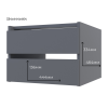 Schubladenblock für Kleiderschrank Doros G-Caiser Graphitgrau 44,8x42x33,6 (80736209)