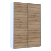 Kleiderschrank Doros G-Caiser Schiebetüren Weiß Ewok Eiche 2 Türen 160x60x240 (42005073)