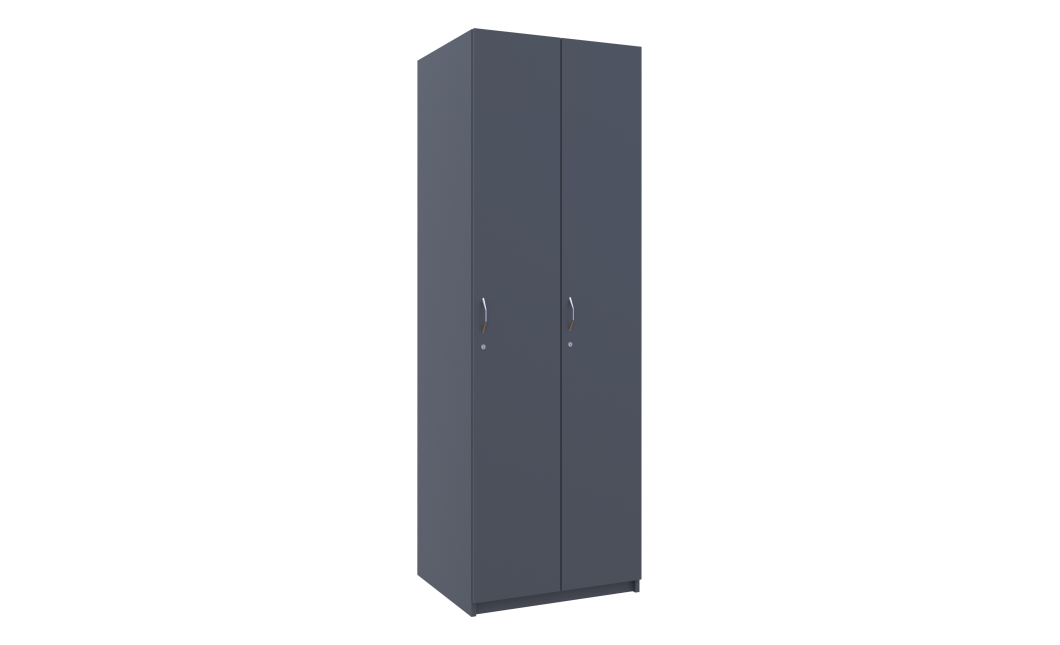 Kleiderschrank Doros Grafit mit Drehtüren 2 Türen 60x52x180 (40512886)