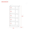 Kleiderschrank Doros Promo mit Drehtüren Sonoma Eiche mit Böden 2 Türen 90x48x204 (42005098)