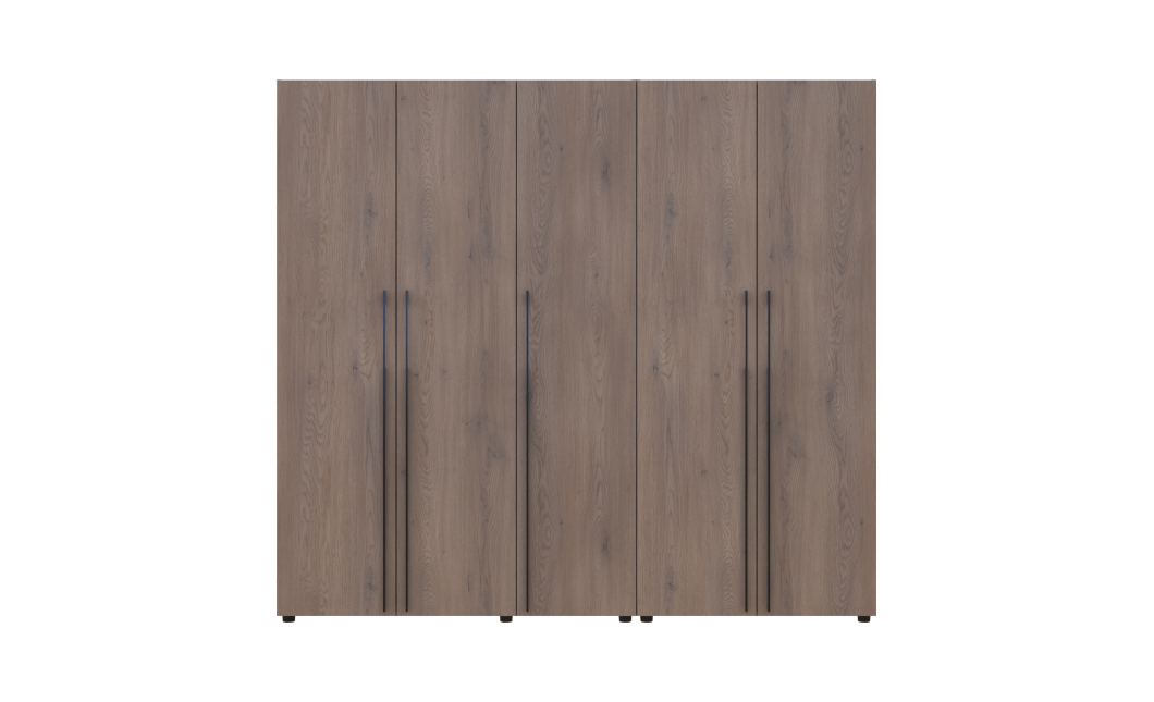 Kleiderschrank Doros Kasper Cremona Cannolo 2+3 Türen 225x50x204 (42005515)