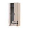 Kleiderschrank Doros Rondi mit Drehtüren Kaschmir 2 Türen 82x52x195 (80738467)
