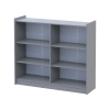Schuhschrank Doros Kassel mit Spiegel Grau 4 Türen 128×40×110 (42005510)