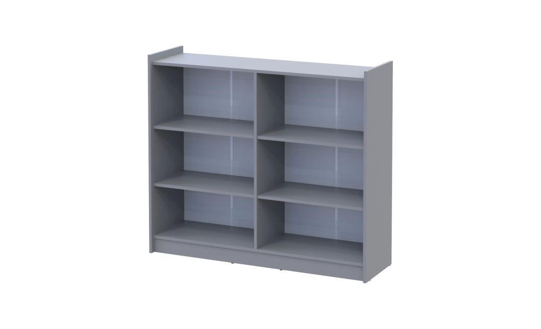 Schuhschrank Doros Kassel mit Spiegel Grau 4 Türen 128×40×110 (42005510)