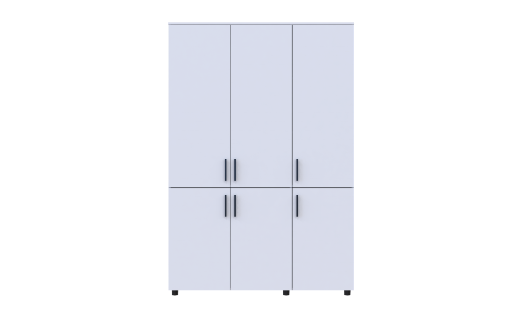 Kleiderschrank Doros Thorn Weiß 3 Türen Böden 135x51,6x200 (44900484)