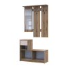 Vorraum Bela Eiche Evok / Kaschmir 1 Spanplatte / 1 Spiegel 100×40×210 (44900411)