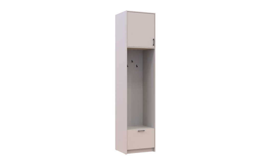 Offenes Regal Doros Rondi mit hohem Aufsatz Kaschmir 60x52x260 (42005390)