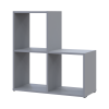 Regalsystem Doros Step 2x2 Grau offen 69x28,8x71,4 (41516177)
