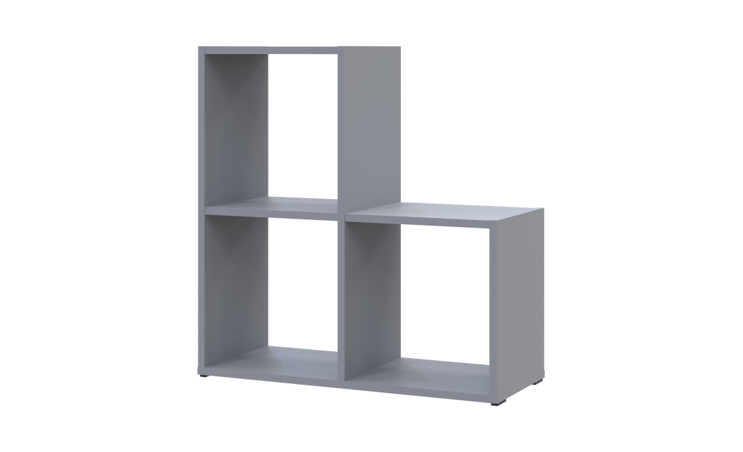 Regalsystem Doros Step 2x2 Grau offen 69x28,8x71,4 (41516177)