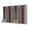 Kleiderschrank Doros Lukas Sonoma Eiche 4+4 Türen 360x50x240 (42005143)