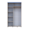 Kleiderschrank Doros Sigma Slim Schiebetüren Kaschmir 2 Türen 120x45x214.4 (42005446)