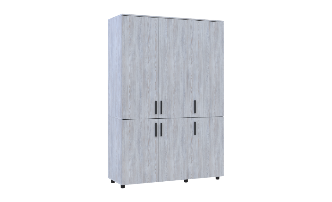 Kleiderschrank Doros Thorn Natti Kiefer 3 Türen Böden 135x51,6x200 (44900480)