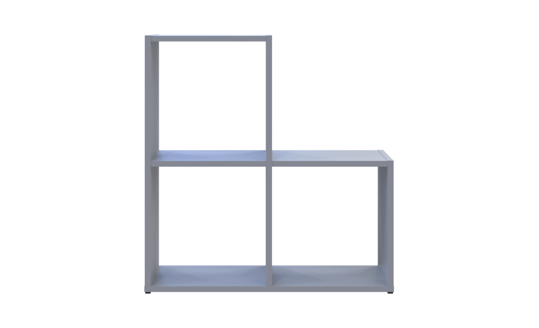 Regalsystem Doros Step 2x2 Grau offen 69x28,8x71,4 (41516177)