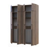 Kleiderschrank mit Aufsatz Doros Kasper Cremona Cannolo 2+2 Türen 180x50x245 (42005523)