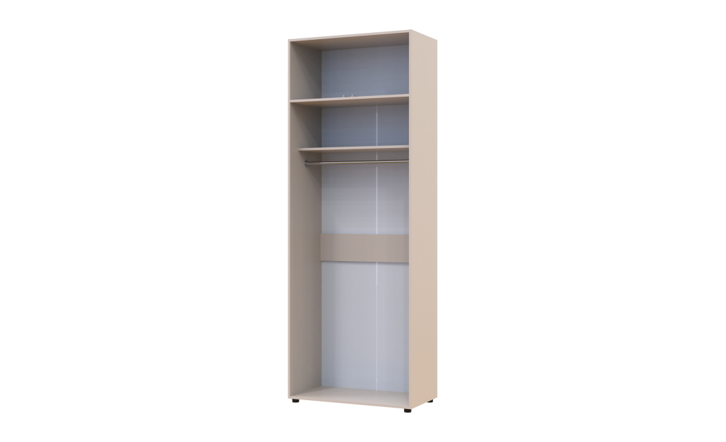 Kleiderschrank mit Aufsatz Doros Kasper Kaschmir 2 Türen 90x50x245 (42005518)