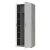 Kleiderschrank Doros Ken Beton/Weiß 2 Türen 90x52x210 (80737020)