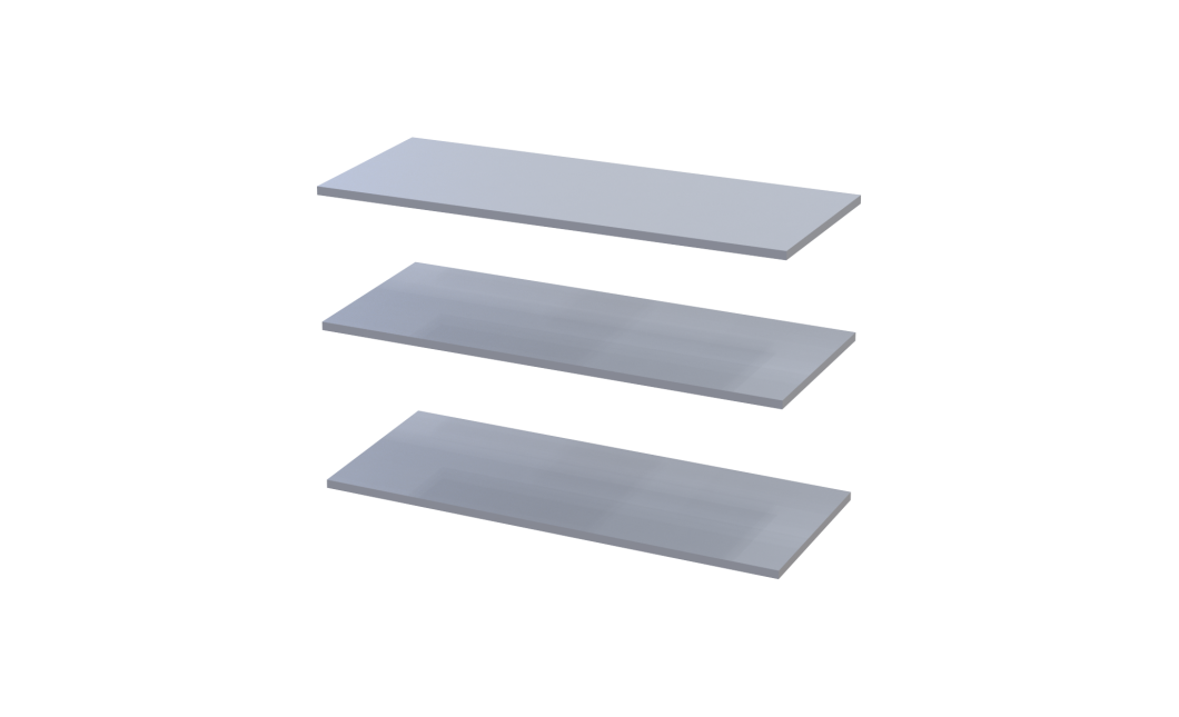 Kleiderschrank-Set Doros Promo Grau mit Regalen 2+2 Türen 180x48x204 (80737771)