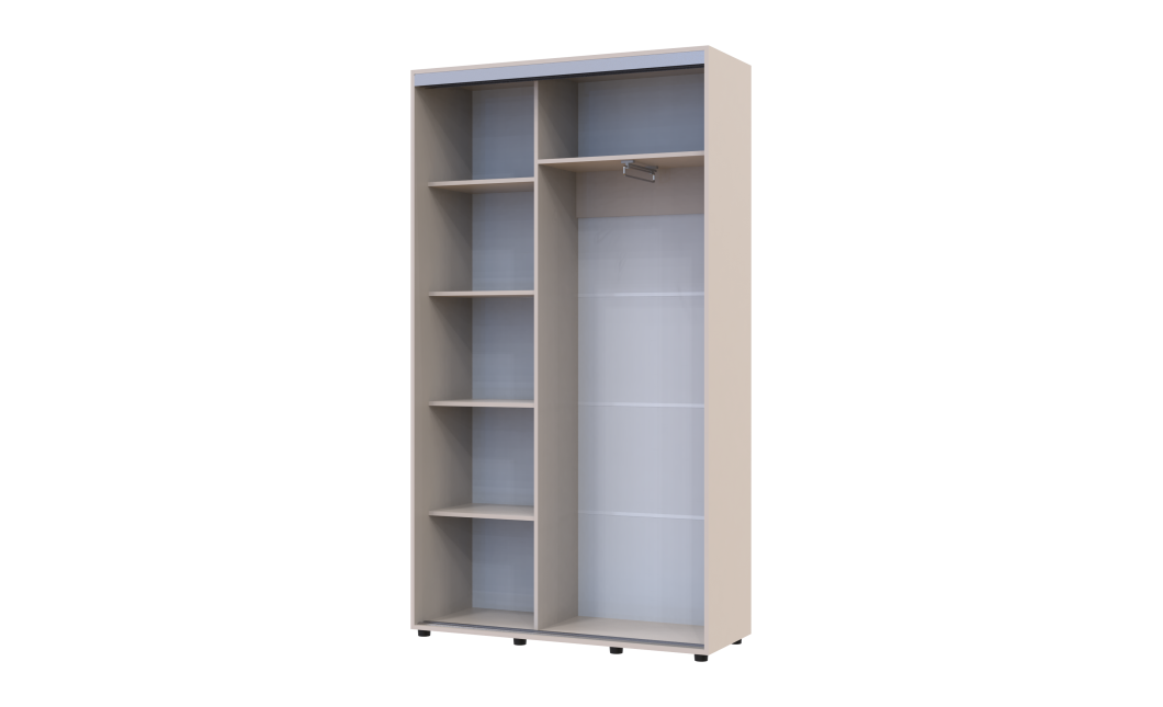 Kleiderschrank Doros Sigma Slim Schiebetüren Kaschmir 2 Türen 120x45x214.4 (42005446)